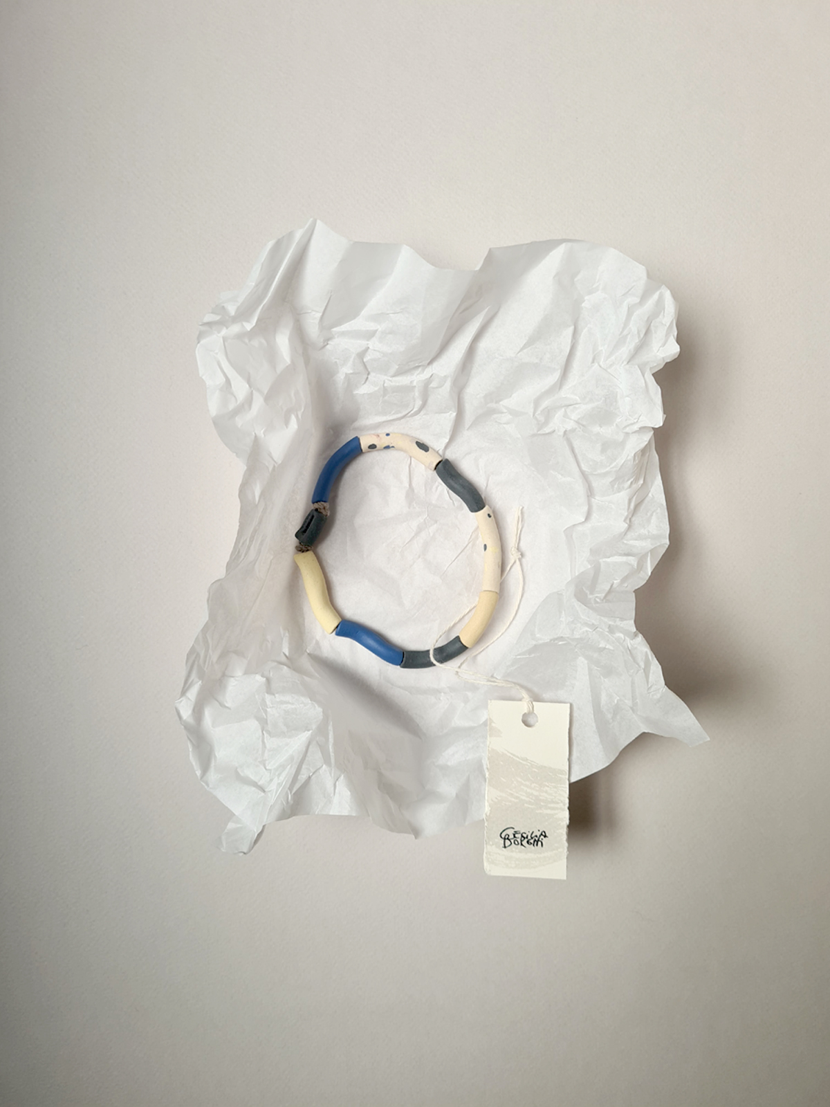 Comprar pulsera AMBA azul y confeti